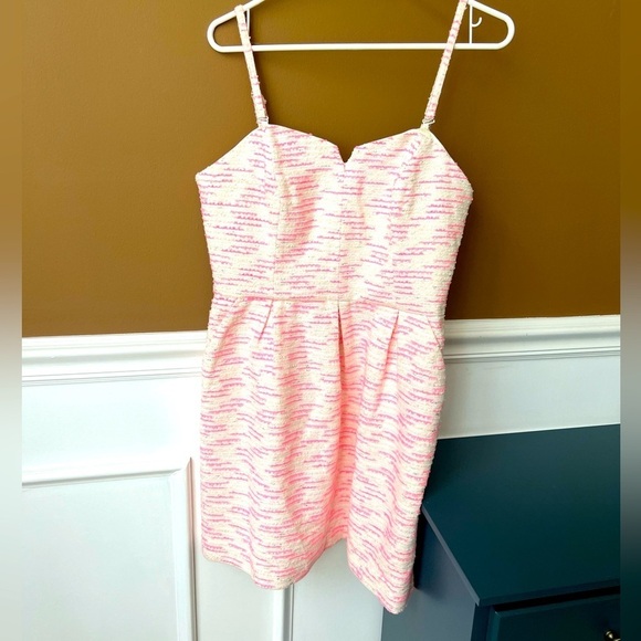 ANTHROPOLOGIE Moulinette Soeurs Brand New Mini Metallic Dress Size 12 Sweetheart - Picture 1 of 7